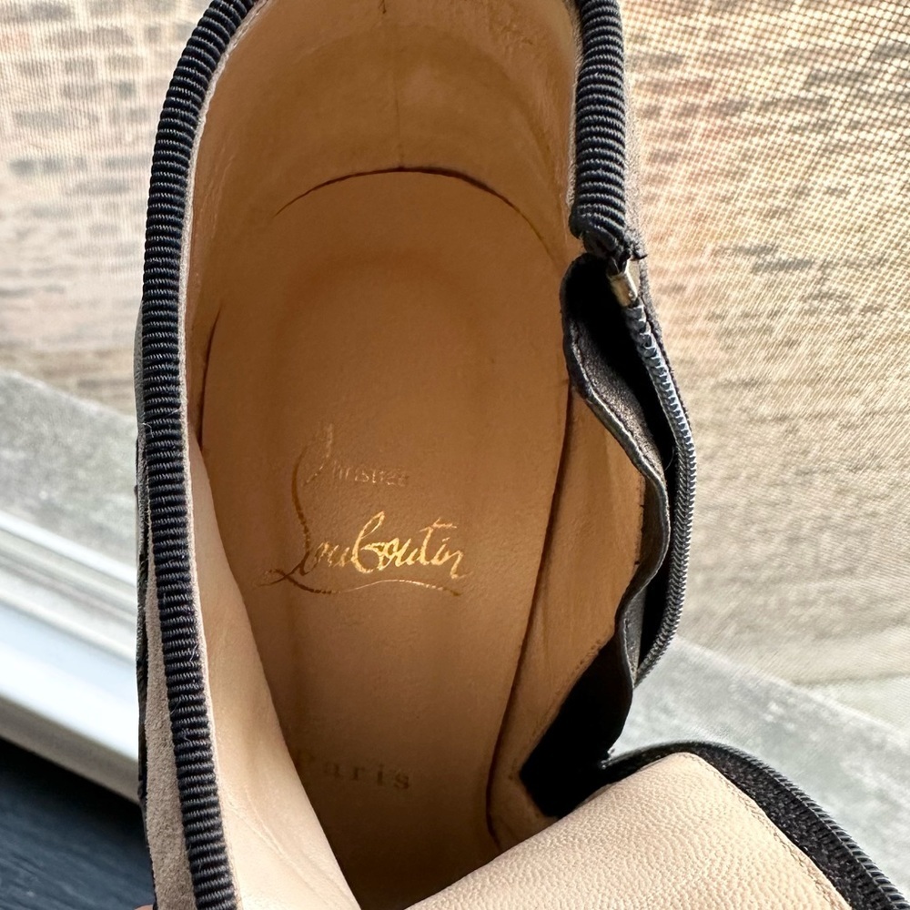 🌺CHRISTIAN LOUBOUTIN 🌺 Booty Black and Gray Platform Size : 35.5 - Picture 14 of 17